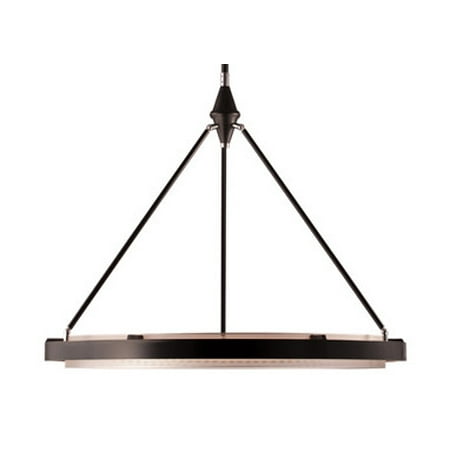 

Kuzco Lighting Pd302732 Duo 32 Wide Led Drum Chandelier - Classic Black / Silver Shimmer