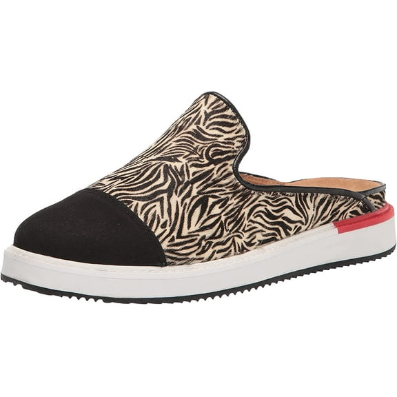 Hush Puppies Womens Sabine Mule 9.5 Zebra Calf Hair