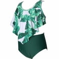 thumbnail image 6 of Swimwear Parent-Child OutfitMother Daughter Swimsuit Set Children's And Girls Split Swimsuit Set Green qILAKOG Size 10-11 Years, 6 of 8