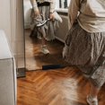 thumbnail image 2 of jojofuny Floor Mirror Stand Wooden Wooden Artwork Rack 9.82x2.95 Inch Full Length Mirror Holder Body Mirror Bracket Display Support Base for Dressing Mirror, 2 of 8