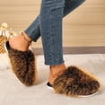 thumbnail image 4 of Achuyrbd Womens Fluffy House Slippers Plush Closed Toe Slip On Cozy Warm Indoor, 4 of 9