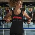 thumbnail image 4 of Bad To The Block Muscle Car Women's Tank Top Street Racer American RT V8 Octane Power Perfomance Racing Coupe, 4 of 7