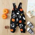 thumbnail image 4 of Ulitacool Baby Girls Onesies Halloween Sleeveless Romper Cartoon Prints Hallowmas Jumpsuit Cute Girl Clothes 9-12 Months Black, 4 of 8