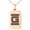 Rose, variant on Stainless Steel Letter G Initial Empire Monogram Engraved Small Rectangle Dog Tag Charm Pendant Necklace