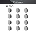 thumbnail image 4 of HUGFEGWE 12Pcs 30mm Grey Plastic Push Button Switch Hole Panel Plug CA919-115853, 4 of 7