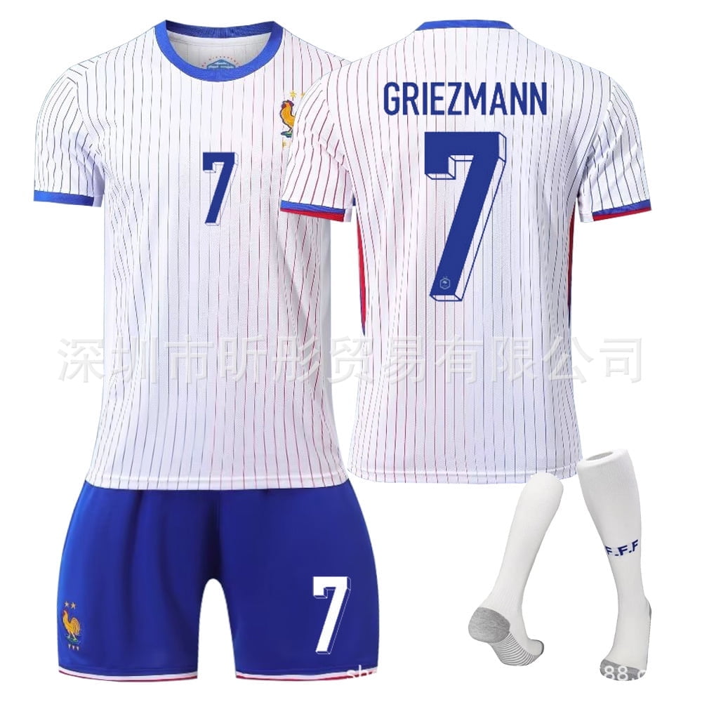 Maillot de Football Extérieur Maillot Mbappe Été Vêtements de