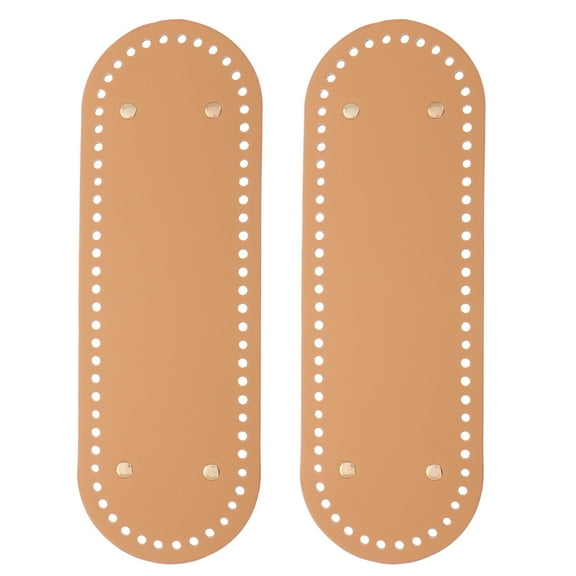 2 Pcs Purse Bottoms for Crochet Bags Divider with Pocket Handmade Accessories Khaki