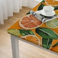thumbnail image 4 of BANET Fruit Orange Rectangle Tablecloth,Polyester Table Cloth,Waterproof and Wrinkle Resistant, Washable Table Cover for Dinning Room Tabletop Outdoor Picnic white, 4 of 7