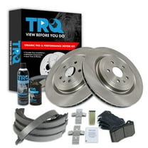 TRQ Rear Brake Pad & Rotor Kit BKA38506 Fits Select 2010-2015 Chevrolet Camaro , 2009-2015 Cadillac CTS