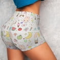thumbnail image 4 of Lsque Summer Rabbit Pattern High Waisted Biker Shorts for Women-Tummy Control Fitness Athletic Workout Running Yoga Gym Shorts,Moisture-Wicking-Small, 4 of 9