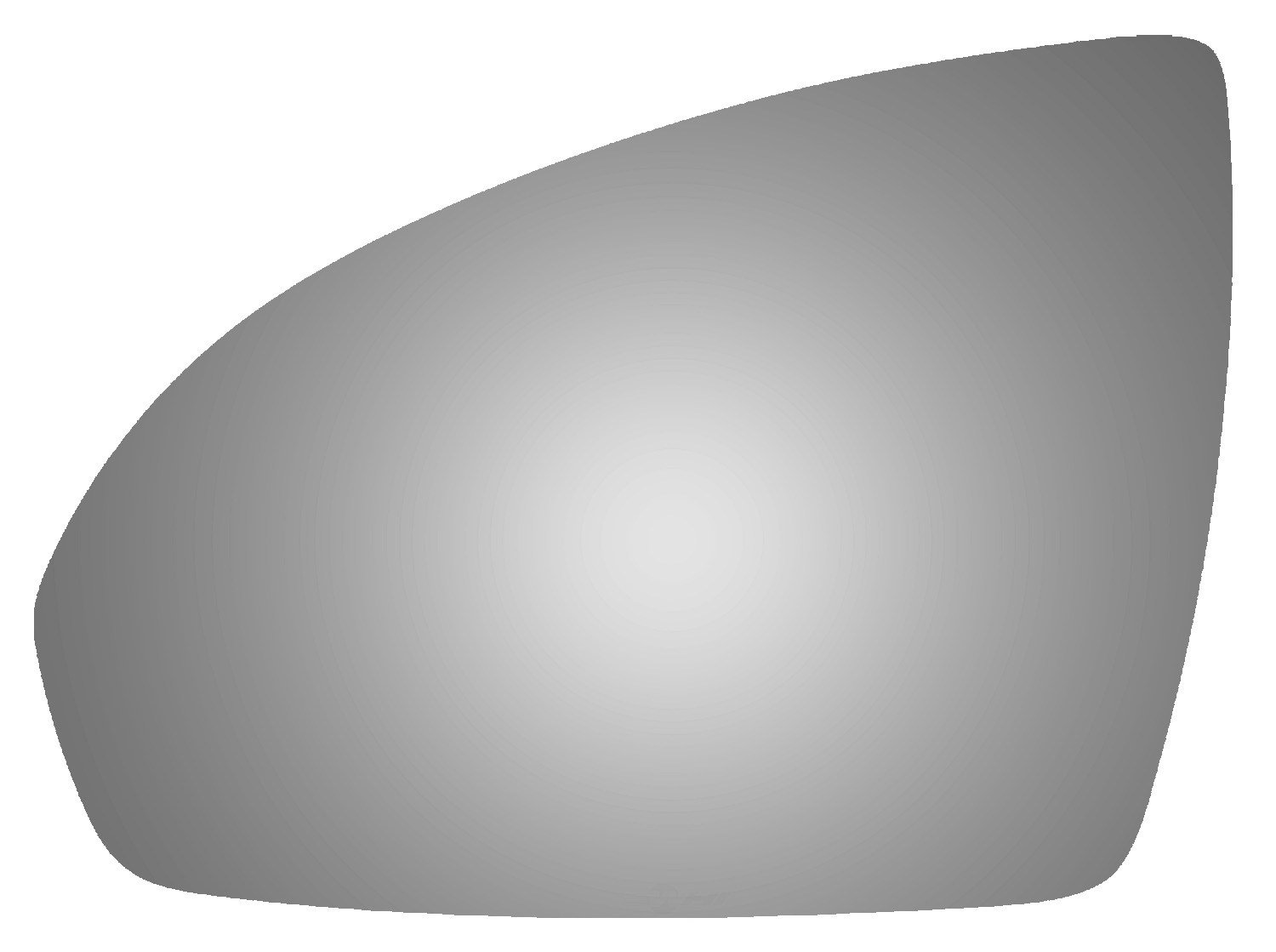 Burco Side View Mirror Replacement Glass - Clear Glass - 4464