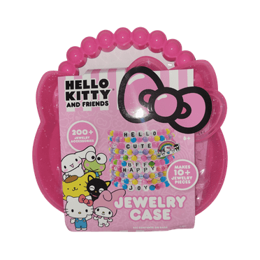 Sanrio Hello Kitty Jewelry Making Kit & Case - Kitty Case - For Ages 6 And Up - 200 Pieces
