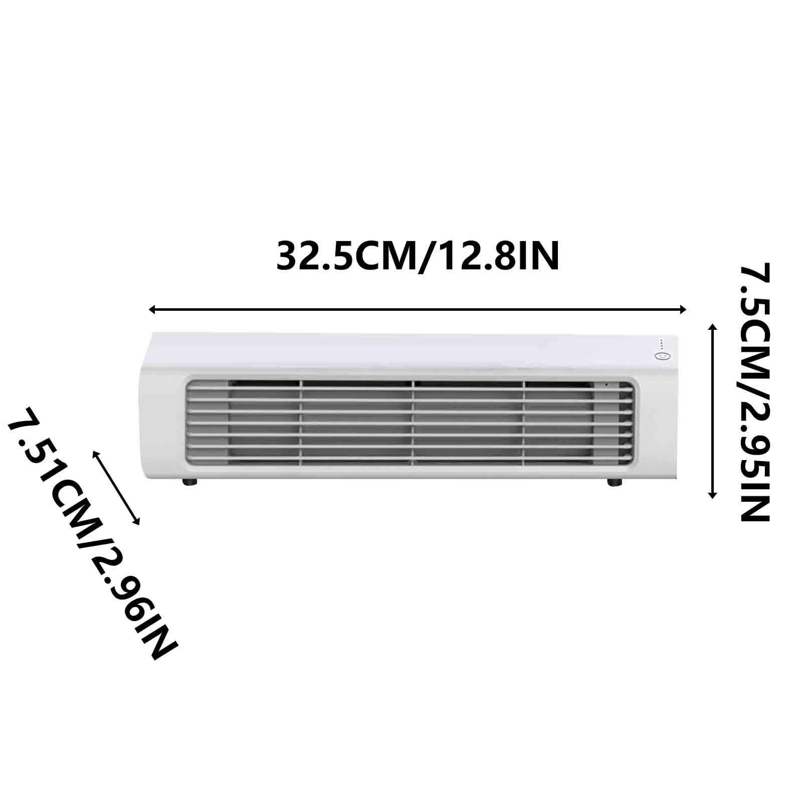 Portable Wall Mounted Airs Fan, No Drilling Kitchen Wall Air Conditioner Fan, Wireless Charging Air Fans, Wall Mounted Fan, for Kitchen, Bedroom, Office