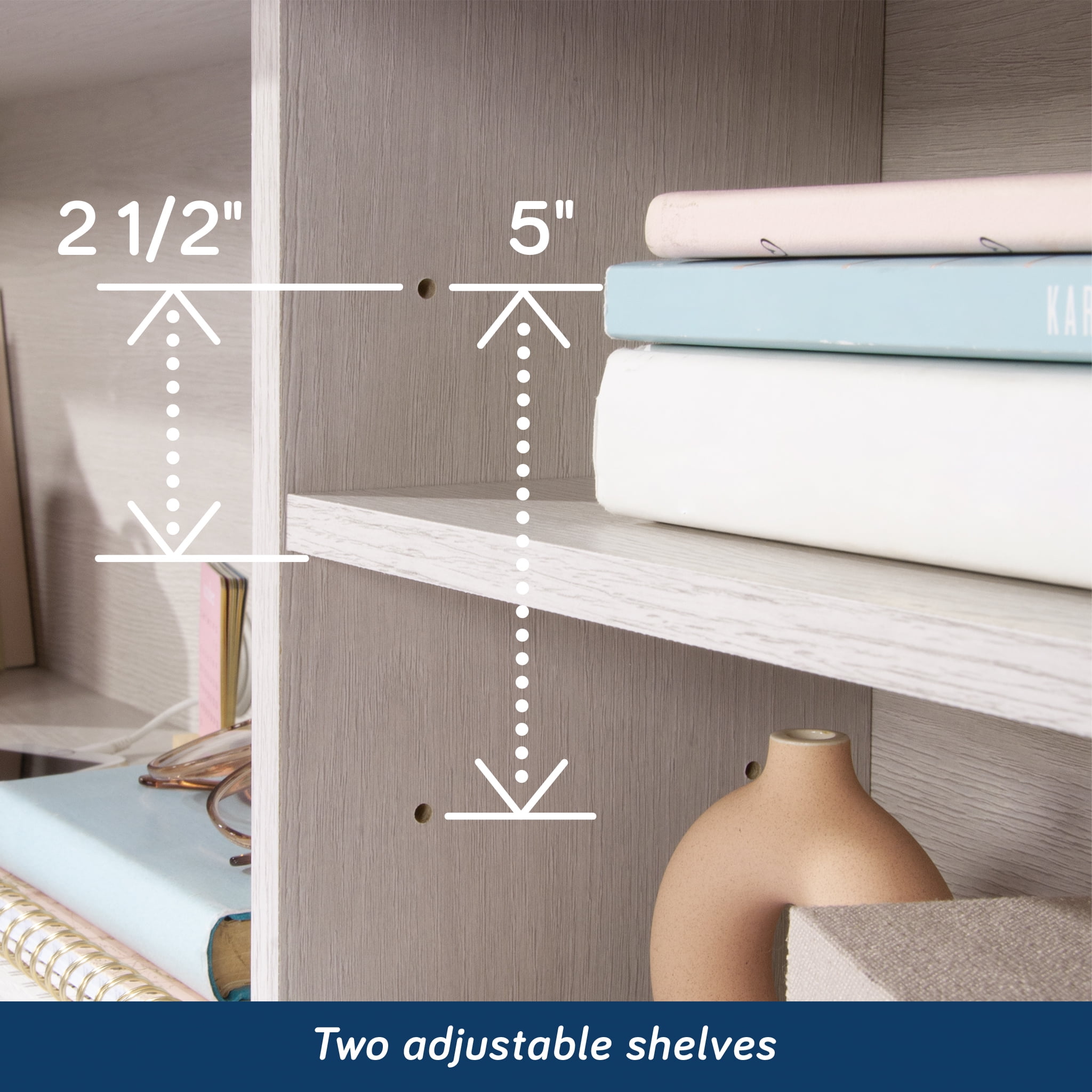 Yoneston Full/Queen Size Headboard with Storage, Bookcase Headboards with Adjustable Cubby Compartments & Shelves, Easy Assembly, White