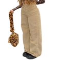 thumbnail image 3 of Women Straight-leg Pants High Waist Version Street Style Spring Autumn Clothing Gothic Style, 3 of 7