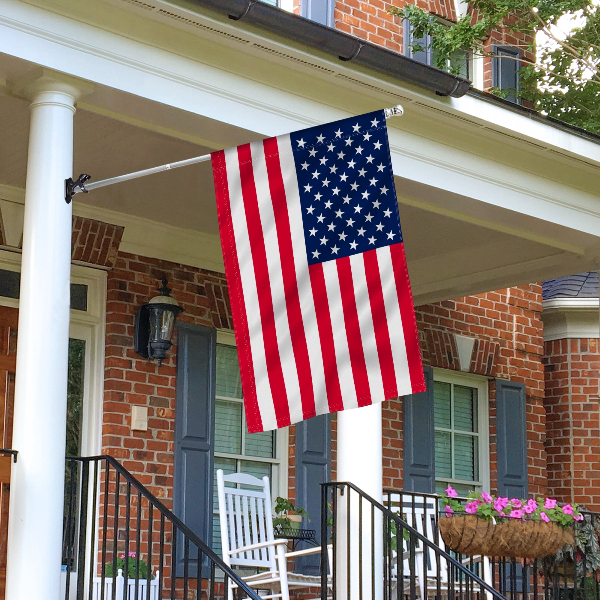 (2 pack) Anley Rip-Proof American USA House Flag 28 x 40 In - US United States July 4th Independence Day House Flags