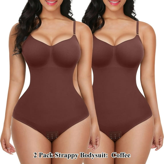 LilyLLL Womens Waist Trainer Shapewear Crotchless Thong Bodysuits Tummy Control Butt Lifter Body Shaper