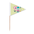 thumbnail image 1 of rub alcohol disinfection exquisite Toothpick Triangle Cupcake Toppers Flag, 1 of 3