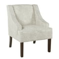 thumbnail image 5 of HomePop Classic Swoop Arm Accent Chair - Textured Beige Patterns, 5 of 8