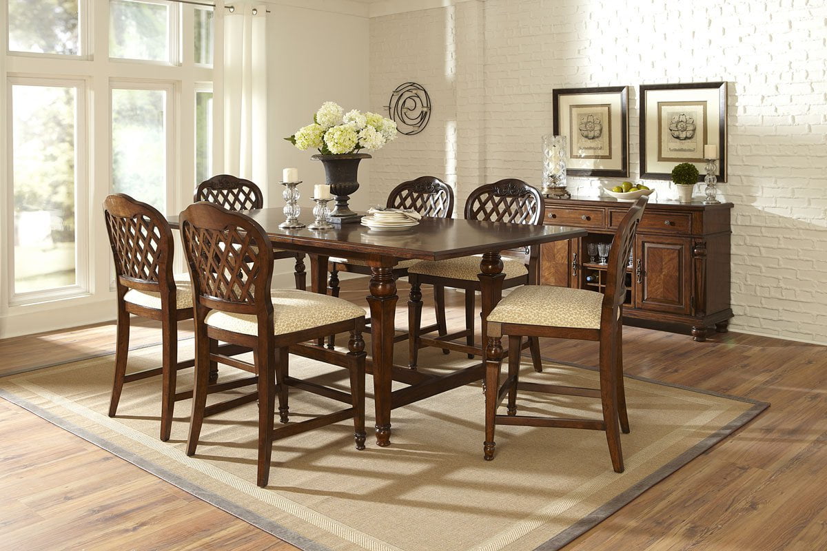 Hillsdale Furniture Woodridge 7 Piece Counter Height Dining Set