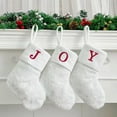 Postuois Christmas Stocking Fine Workmanship Letter Print Durable