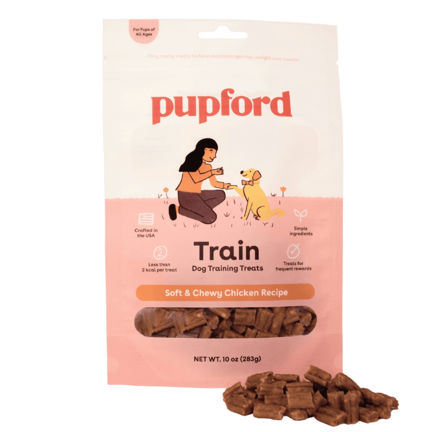 Pupford Soft & Chewy Training Treats for Dogs & Puppies (Chicken, 10 oz)