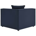 thumbnail image 6 of Lounge Loveseat Chaise Sofa, Fabric, Blue Navy, Modern Contemporary Urban Design, Outdoor Patio Balcony Cafe Bistro Garden Furniture Hotel Hospitality, 6 of 9