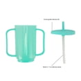 thumbnail image 2 of 350ML Adult Sippy Cup Plastic Spill Proof Cups With 2 Handles Straw And Lid Feeding Drinking Cup Elderly Drinking Cups For Home, 2 of 7