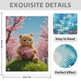 thumbnail image 3 of Diamond Art Kit for Adults, Bear Blossom Picnic Basket Diamond Painting for Adults Beginners, 5D DIY Diamond Art Painting Kits, Colorful Diamond Painting Craft for Home Decor 12x16, 3 of 7