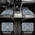 thumbnail image 7 of Car Floor Mats Set of 4, Oriental Antique Blue Kilim Rug Vehicle Front Rear Carpets Mats Car Floor Rugs Non-Slip Auto Foot Mats Car Accessories Universal Fit for Car SUV Truck Van, 7 of 7