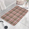 thumbnail image 3 of Red and Green Plaid Christmas Flannel Non Slip Door Rugs,Washable Door Mats Indoor,Decorative Door Mats,Dirt-Resistant and Absorbent Doormat for Entrance,Bedroom,Kitchen,Bathroom,31.5"x17", 3 of 4