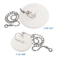 thumbnail image 2 of Tapones para Bañera Opzour 6 Piezas de Goma con Cadenas de Acero Inoxidable, 2 of 7