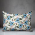 thumbnail image 3 of Creative Products Blue Floral Pattern - White 14x20 Spun Poly Pillow, 3 of 3