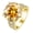 Yellow, variant on 10ct D Color Moissanite Rings for Women Round Cut VVS1 Diamond Rings 4-Prong Moissanite Engagement Wedding Rings for Women Wife Gifts with Certificate