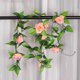 thumbnail image 2 of 2 guirnaldas colgantes de rosas artificiales de seda, 2,4 m (8 pies), ideales para decoración de bodas y del hogar., 2 of 9