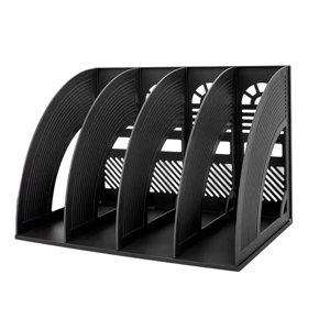 Vertical Storage Desk Organizer, Sturdy Plastic With Smooth Surface, Detachable And Easy To Clean, For Home And Office Use (Multicolor)