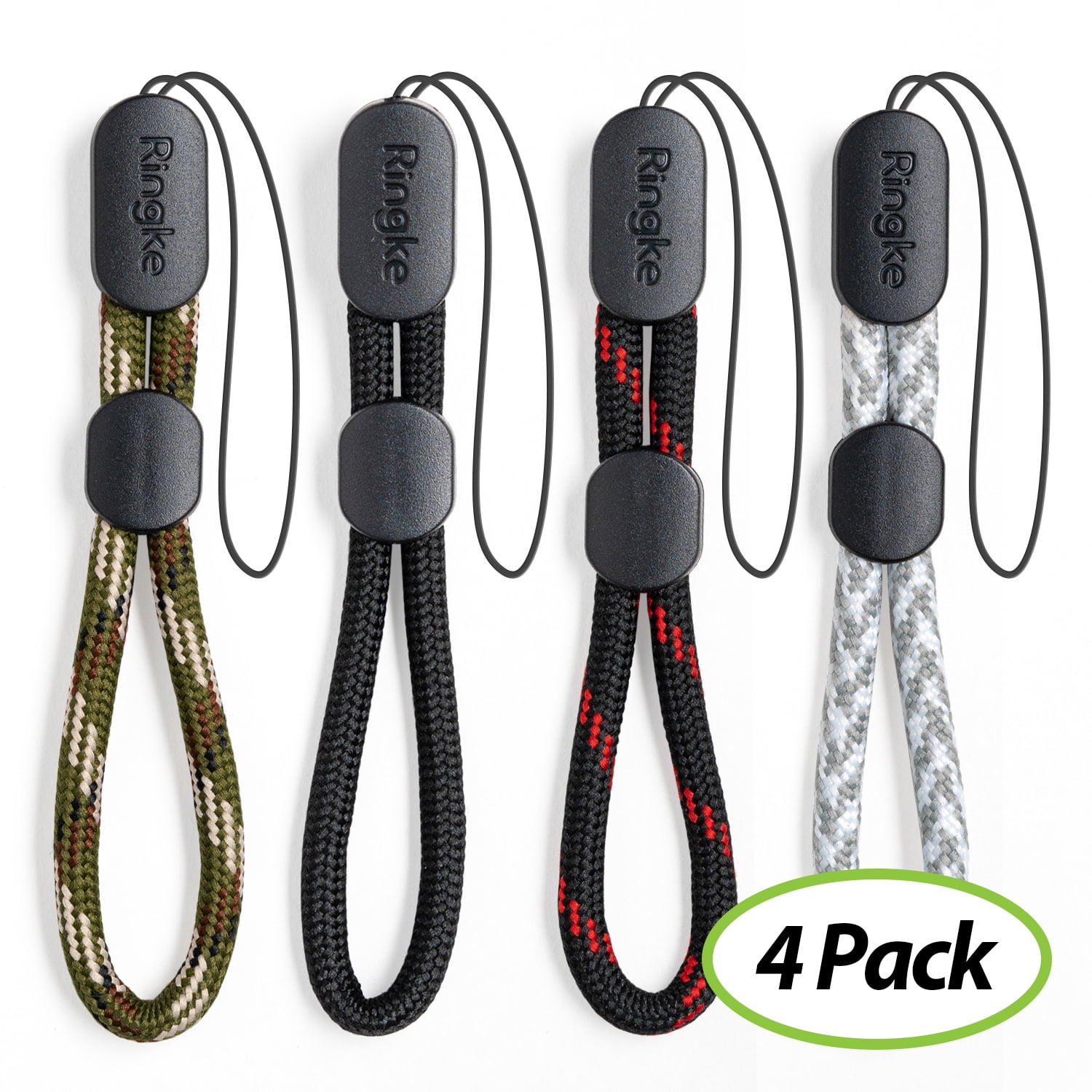 Ringke Lanyard Finger Strap (4 Pack) for Cellphone, Phone Cases, Keys