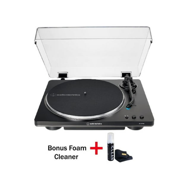 Audio-Technica AT-LP70X Fully Automatic Belt-Drive Turntable (Black/Gray) - Bonus Gadget Cleaner Included!