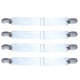 thumbnail image 2 of 4 Pieces Black Bed Sheet Holder Strap Clip Sheet Gripper Garter, 2-Heads Or 3-Heads, Black Macarena Clips de hoja, 2 of 8