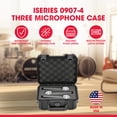 thumbnail image 2 of SKB iSeries Microphone Hard Case, Polypropylene Shell with 3-Slot Foam Interior, Black, 2 of 8