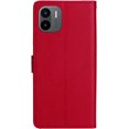 thumbnail image 6 of case for Xiaomi Redmi A1 Wallet Phone Case with Card Holder for Women, Redmi A1 Case Luxury Simple Solid Color PU Leather Flip Case Cover for Xiaomi Redmi A1 CS Red, 6 of 9