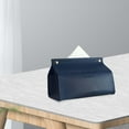 thumbnail image 3 of 2 Soportes Para Caja De Pañuelos De Piel Sintética Para Cocina, Oficina, Azul Y Naranja. azul+naranja Baoblaze Cubierta de papel de seda, 3 of 8