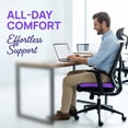 thumbnail image 5 of Wuxiuli Large Gel Seat Cushion with Non-Slip Cover, Soft, Breathable, for Long Sitting, Car, Office, Desk, Wheelchair, 1 Pack, 17 x 15 Inch, 5 of 7