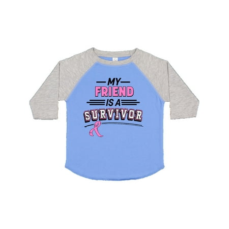 

Inktastic My Friend is a Survivor Breast Cancer Awareness Gift Toddler Boy or Toddler Girl T-Shirt