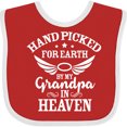 thumbnail image 3 of Inktastic Handpicked for Earth by My Grandpa in Heaven Angel Wings Boys or Girls Baby Bib, 3 of 4