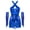 Royal Blue, variant on Yartina Fringe Sequin Tassel Latin Dress for Women Tango Salsa Stage Ballroom Dance Leotard with Gloves Set Royal Blue M