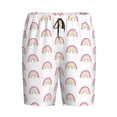 thumbnail image 4 of Wukai Rainbow Men’s Short Pajama Pants With Pockets Soft Sleep Pj Shorts for Men-Medium, 4 of 6