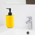 thumbnail image 3 of Decodeary Ceramic Soap Dispenser Bottle Empty Pump Bottle for Home Restaurant Yellow, 3 of 9