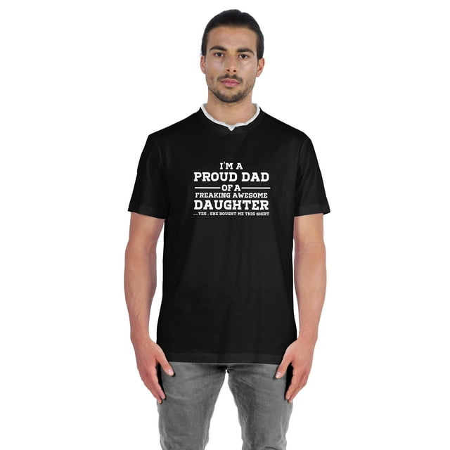 Inkmeso Graphique pour Hommes Je Suis un Fier Papa d'Une Fille Géniale