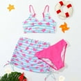 thumbnail image 2 of Xijirk Girls' Three Pieces Bikini Fruit Print Hot Spring Vacation Beach Swimsuit,Swimsuit Girls,Size 10-11 Years, 2 of 5
